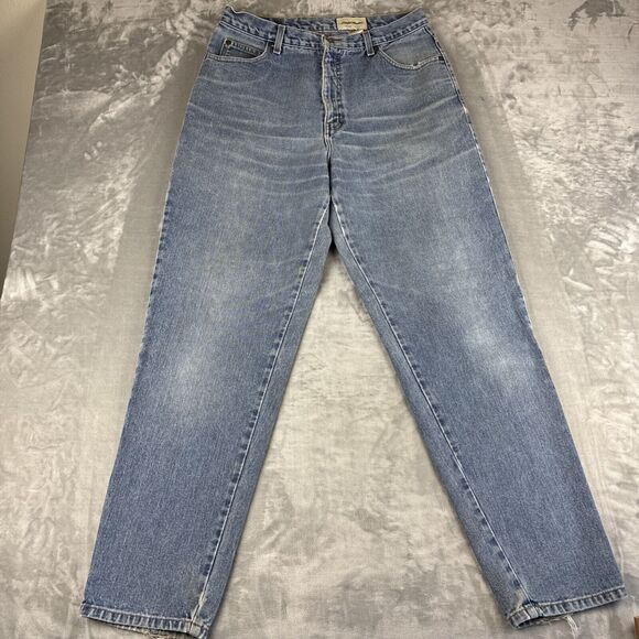 Vtg 90’s Eddie Bauer Mom Jeans Women's 14 High Rise Loose Fit 100% Cotton (1152) - Picture 1 of 14